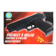 Pistolet à Billes 15 cm avec 18 Billes Incluses – Réplique Ludique 0,05 Joule