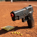 Pistolet à Billes 15 cm avec 18 Billes Incluses – Réplique Ludique 0,05 Joule
