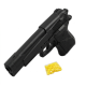 Pistolet à billes 19 cm 0.16J – Réplique ludique avec 18 billes