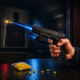 Pistolet à Billes 15 cm avec Laser Bleu – Réplique Ludique 0,13 Joule avec 18 Billes