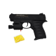 Pistolet à Billes 15 cm avec Laser Bleu – Réplique Ludique 0,13 Joule avec 18 Billes