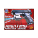 Pistolet à Billes 15 cm avec Laser Bleu – Réplique Ludique 0,13 Joule avec 18 Billes