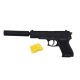 Pistolet à Billes 18 cm avec Silencieux et 18 Billes Incluses – 0,05 Joule