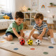 Set de 3 Mini Ballons de Foot Colorés 10 cm – Ballons Souples pour Enfants, Jeux Extérieur, Plage et Loisirs Sportifs - Couler a