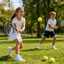 Set de 6 Balles Jaunes Classiques pour Tennis – Balles pour Entraînement, Loisirs et Jeux Extérieur