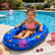 Bateau Gonflable Bleu 107 cm à Motifs pour Piscine et Plage – Jouet Flottant Enfant pour Jeux d’Eau et Loisirs d’Été