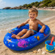 Bateau Gonflable Bleu 107 cm à Motifs pour Piscine et Plage – Jouet Flottant Enfant pour Jeux d’Eau et Loisirs d’Été