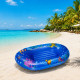 Bateau Gonflable Bleu 107 cm à Motifs pour Piscine et Plage – Jouet Flottant Enfant pour Jeux d’Eau et Loisirs d’Été