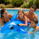 Dauphin Gonflable Bleu 130 cm avec Poignées pour Piscine et Plage – Matelas Flottant Fun pour Été, Vacances et Jeux d’Eau