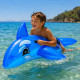 Dauphin Gonflable Bleu 130 cm avec Poignées pour Piscine et Plage – Matelas Flottant Fun pour Été, Vacances et Jeux d’Eau