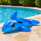 Dauphin Gonflable Bleu 130 cm avec Poignées pour Piscine et Plage – Matelas Flottant Fun pour Été, Vacances et Jeux d’Eau