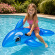 Dauphin Gonflable Bleu 130 cm avec Poignées pour Piscine et Plage – Matelas Flottant Fun pour Été, Vacances et Jeux d’Eau