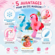 Mini Ventilateur Manuel Licorne 19 cm Portable en Couleur Aléatoire – Ventilo à Main pour Enfants, Refroidissement Été