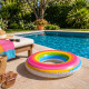 Bouée Ronde Arc en Ciel 80 cm Gonflable pour Piscine et Plage – Matelas Flottant Fun pour Été, Vacances et Jeux d’Eau