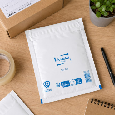 Lot de 100 Enveloppes à Bulles Blanches C/3 150 x 210 mm – Pochettes Matelassées d’Expédition pour Protection et Envoi de Colis