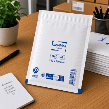 Lot de 100 Enveloppes &agrave; Bulles Blanches F/6 220 x 330 mm &ndash; Pochettes Matelass&eacute;es d&rsquo;Exp&eacute;dition pour Protection et Envoi de Colis