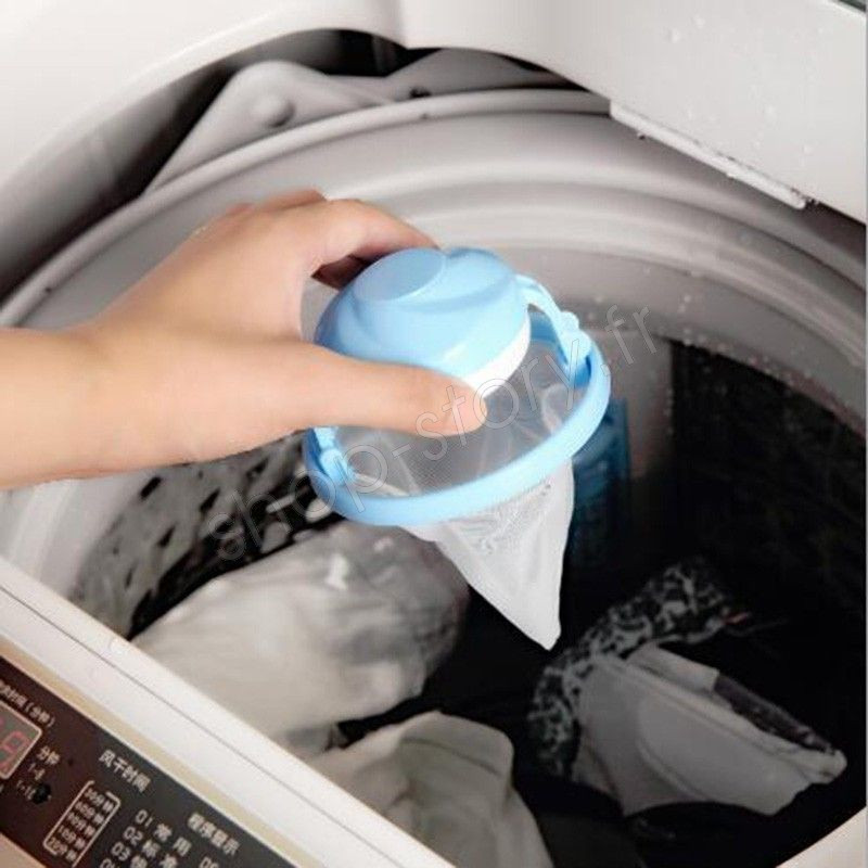 Attrape-poils anti peluche réutilisables pour machine à laver - bleu -  Autre accessoire soin du linge - Achat & prix