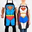 Tablier de cuisine Super Héros (Superman, Supergirl)