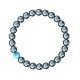 Bracelet minceur hématite avec perle d'Opale bleue