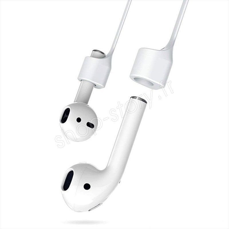 Wewoo - Cordon Anti perte bleu Apple AirPods Sans Fil Bluetooth Écouteurs  Anti-Perte Sangle Silicone Unisexe Ligne Anti - Accessoires casque - Rue du  Commerce