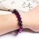 Bracelet "Spiritualité" en Agates Violette