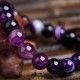 Bracelet "Spiritualité" en Agates Violette