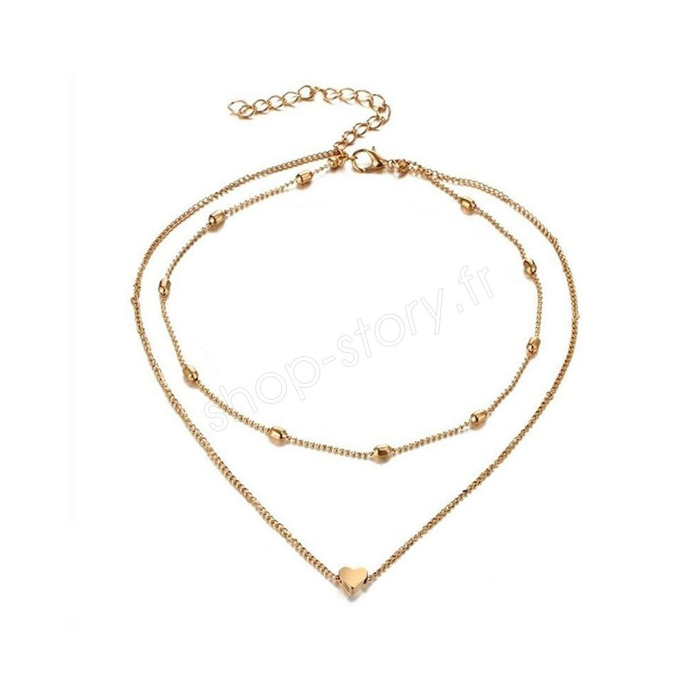 Bracelet double chaine pour cheville