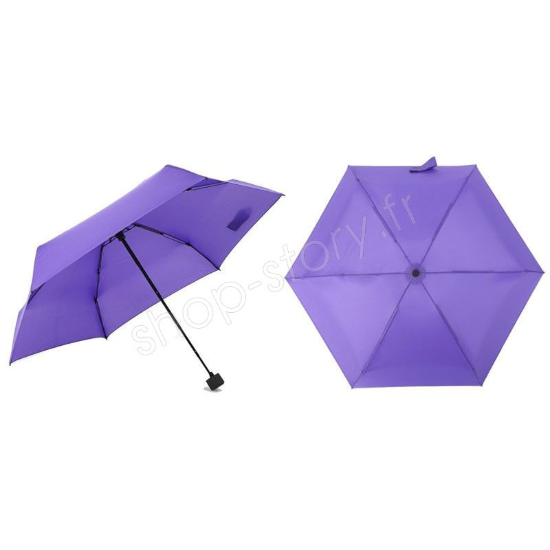 35" pliage compact Télescopique Parapluie Mini 6.1" Sac À Main Mariage Poche Noir 