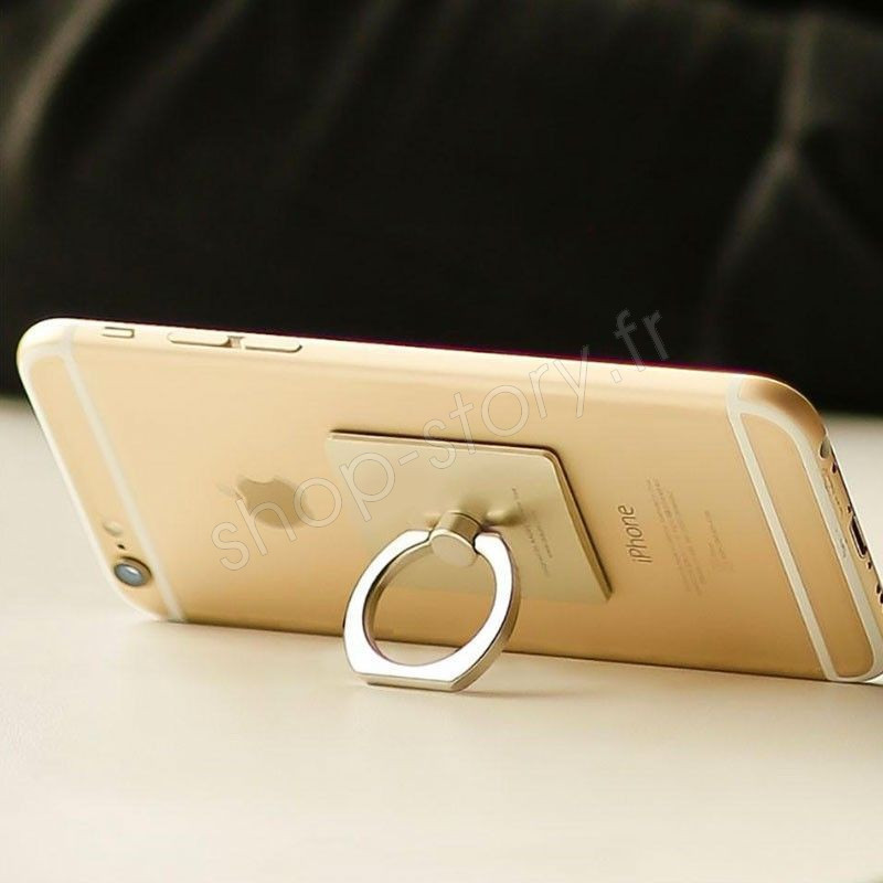 Support et anneau pivotant à 360° pour smartphones