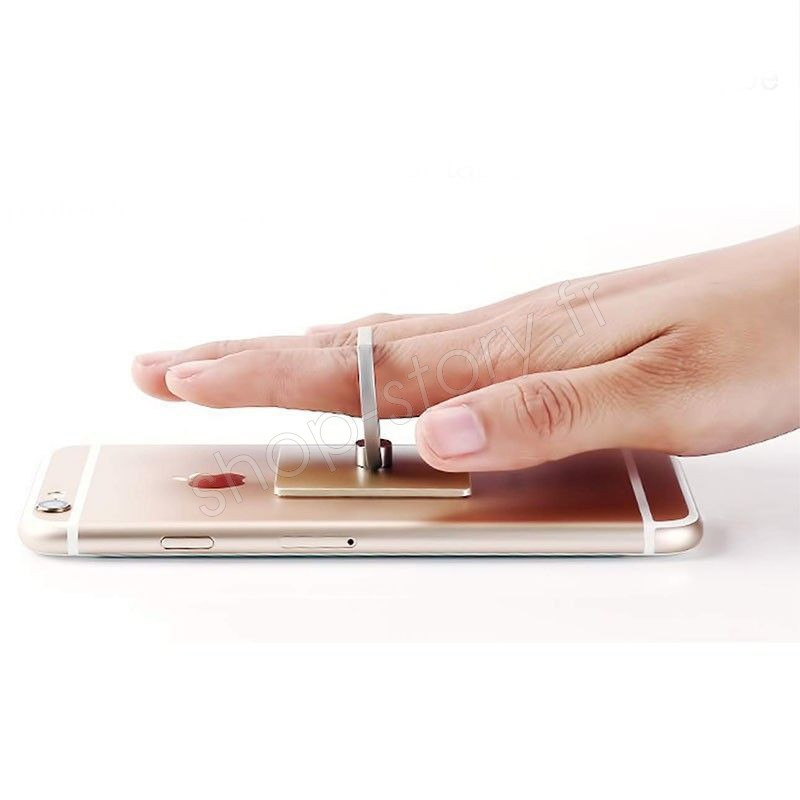 Fulemay Anneau de Support pour téléphone Portable Rotatif à 360 ° Bague réglable Universelle Compatible avec Smartphone Argenté 