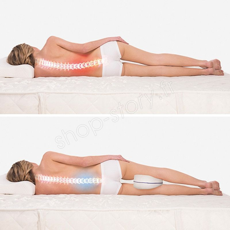 1 ou 2 oreillers ergonomiques pour le repos des jambes