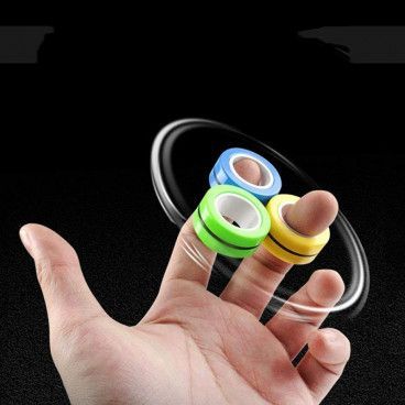 ROLLING FINGERS : 3 Anneaux Magnétiques Anti-Stress
