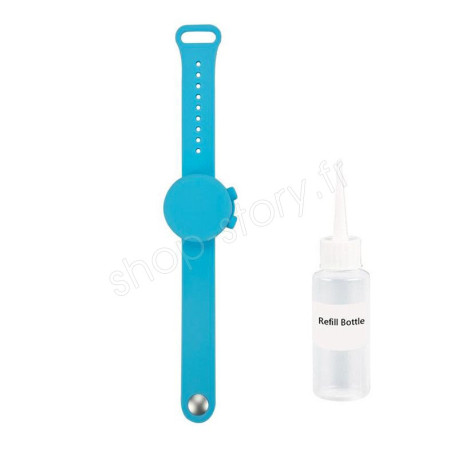 PROTECTBAND : Bracelet en Forme de Montre, Distributeur de Gel Désinfectant