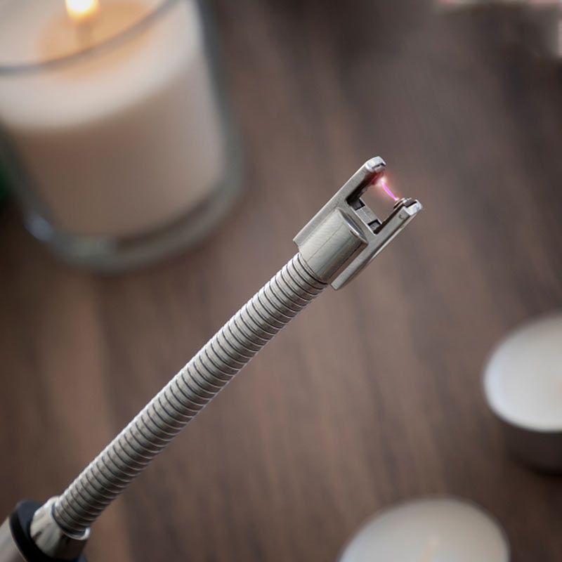 Briquet de bougie électrique, allume-feu à arc rechargeable USB avec  affichage de batterie LED Long flexible 360 coupe-vent pour cuisine Bbq  Bougie