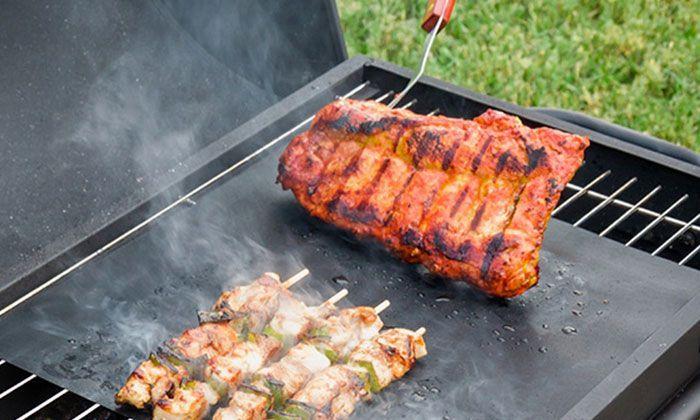 Tapis de barbecue antiadhésifs Tapis barbecue en forme de grille av