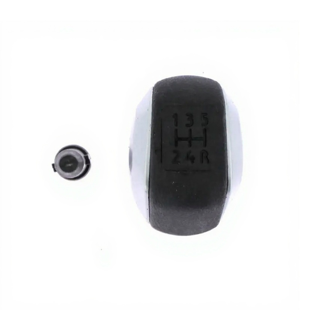 Pommeau De Levier De Vitesse Chrome/Noir Avec Manchon - Compatible Peugeot 208, 308, Citroën C3, C4, DS4